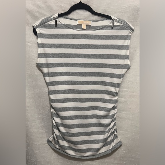 Michael Kors striped grey & white top​​​ - Picture 1 of 7